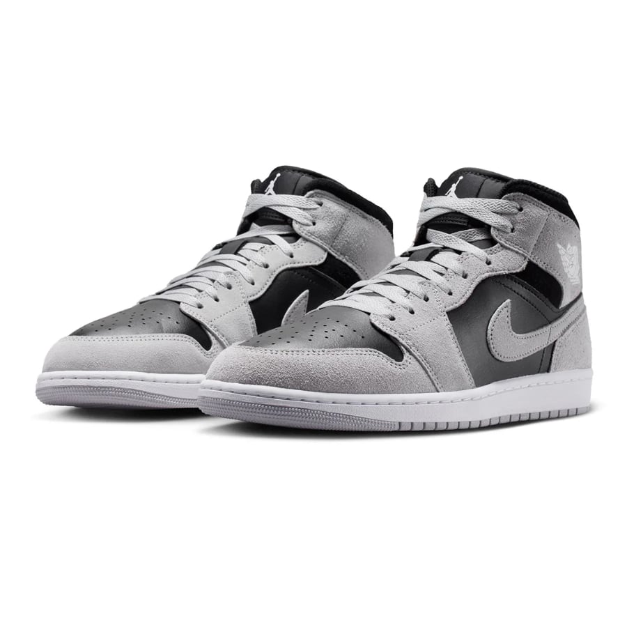Air Jordan 1 Mid 'LT SMOKE GREY/WHITE/BLACK'