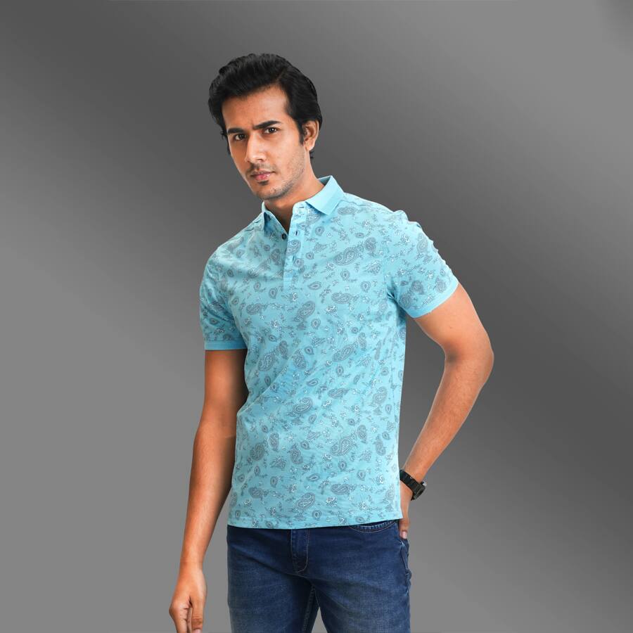 Printed Men's Polo T-Shirt