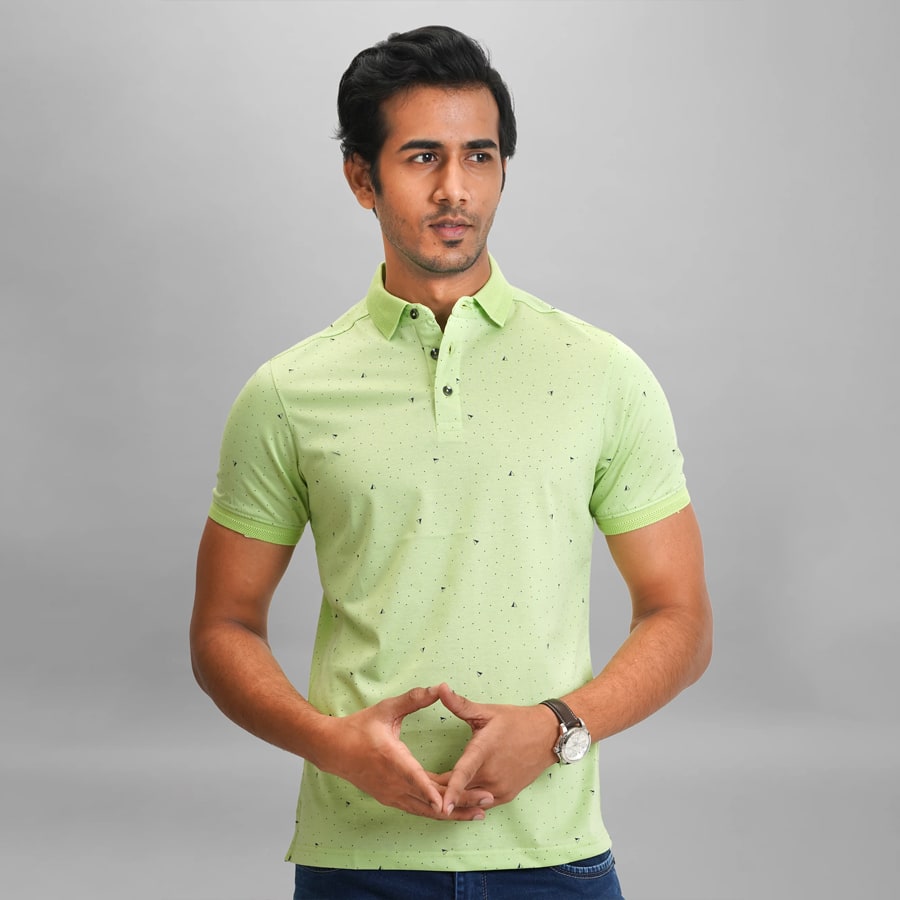 Printed Men's Polo T-Shirt