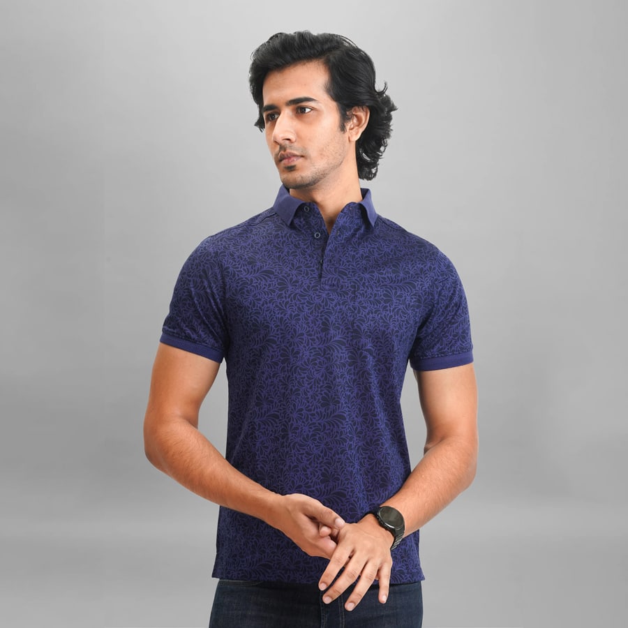 Printed Men's Polo T-Shirt