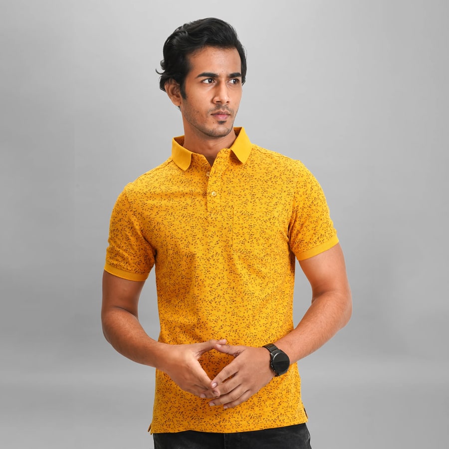 Printed Men's Polo T-Shirt