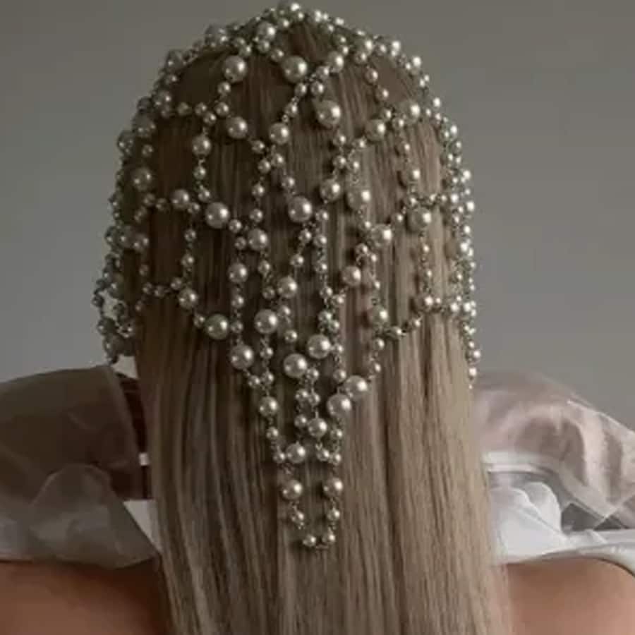 White Pearl Head-Chain