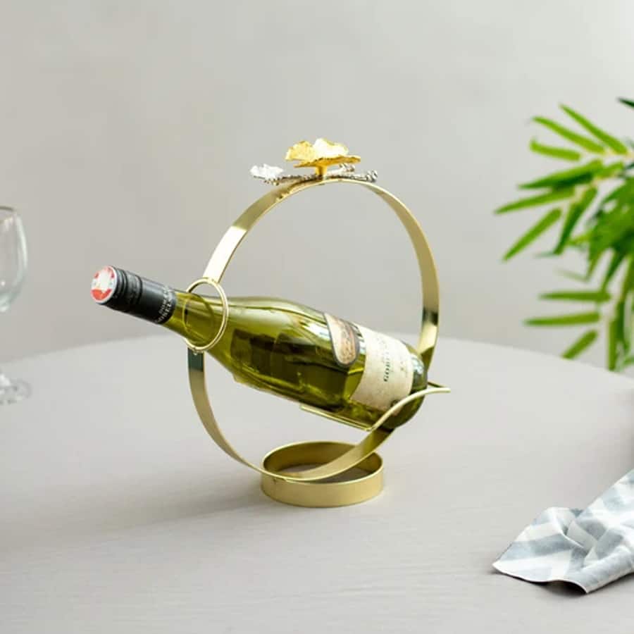 Butterfly Motif' Bottle Wine Rack