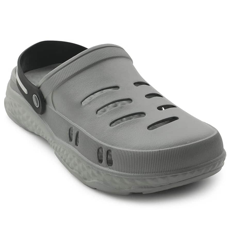 Casual Grey Clogs For Men BEACHRIDEM By Liberty