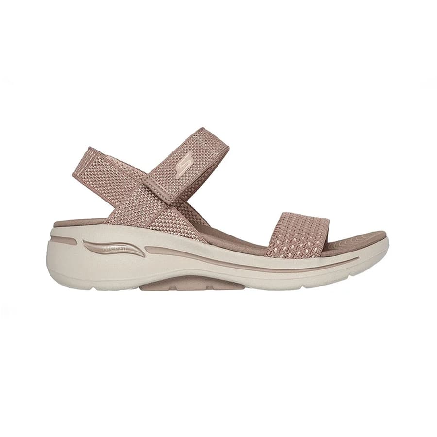 Women Tan Go Walk Arch Fit Sandal-Polis Flats