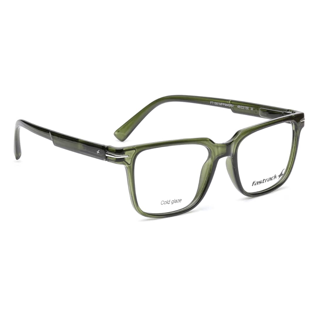 Fastrack Olive Wayfarer Eyeglasses for Men