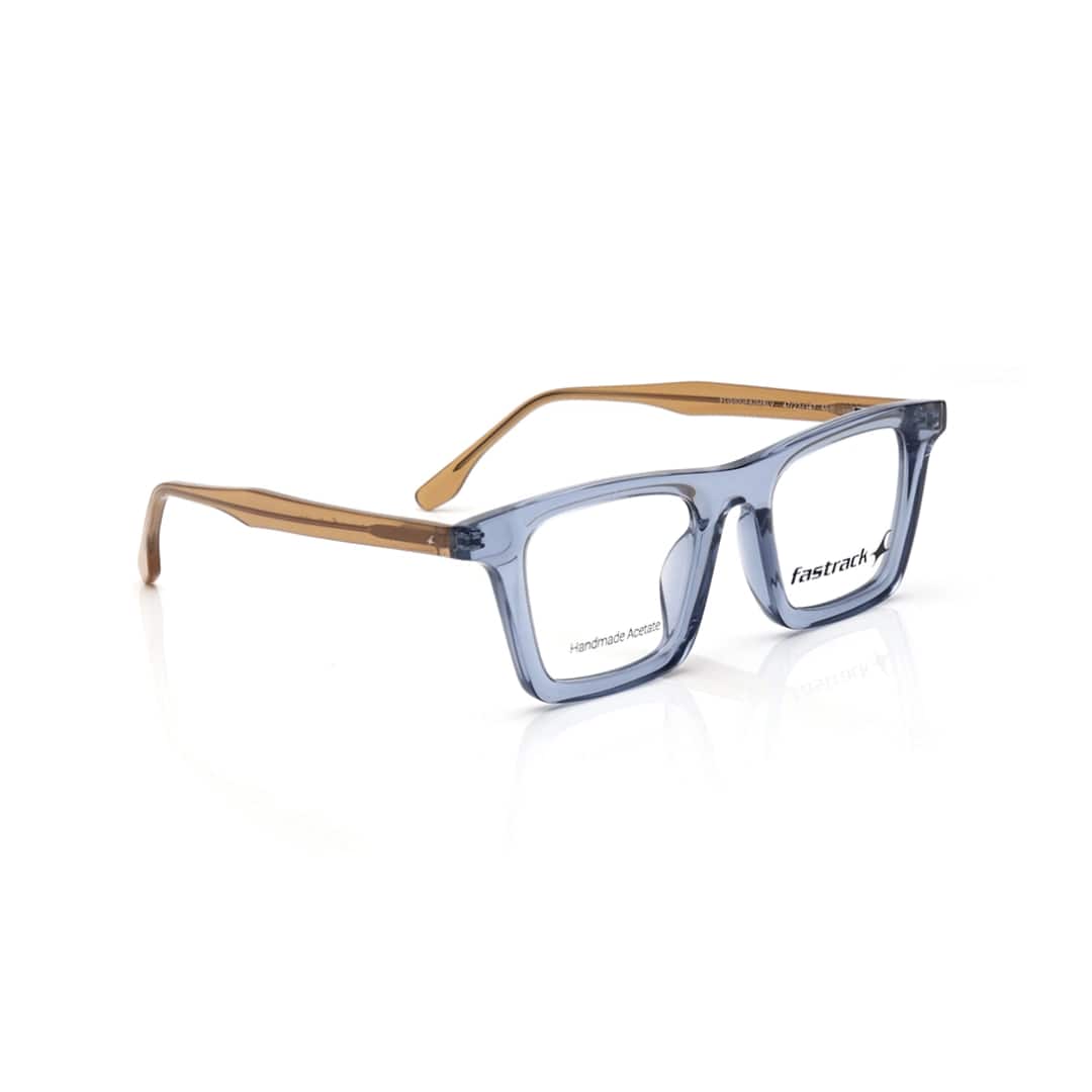 Fastrack Blue Rectangle Eyeglasses for Men and Women