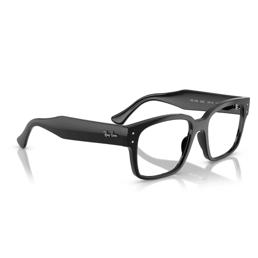 Rayban Black Square Eyeglasses for Men and Women