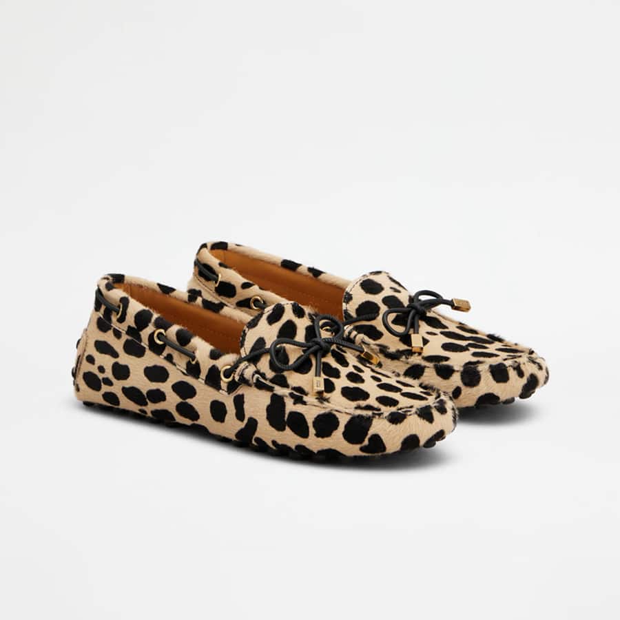 Gommino Loafers in Pony Effect Leather