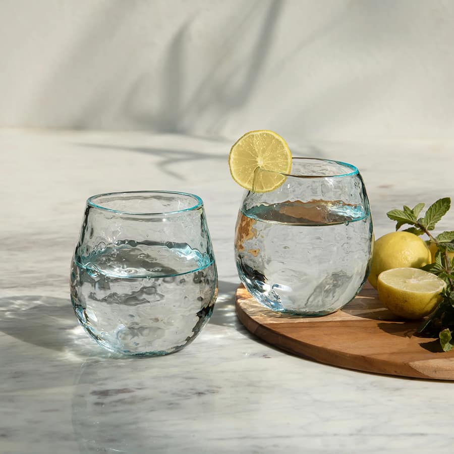 Quoise Glass Tumbler Set of 2 (Round)