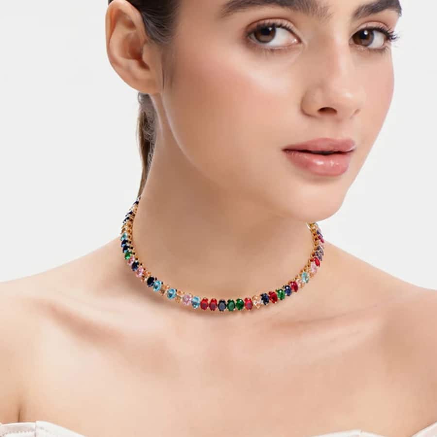 Noor Multicolor Crystal Necklace