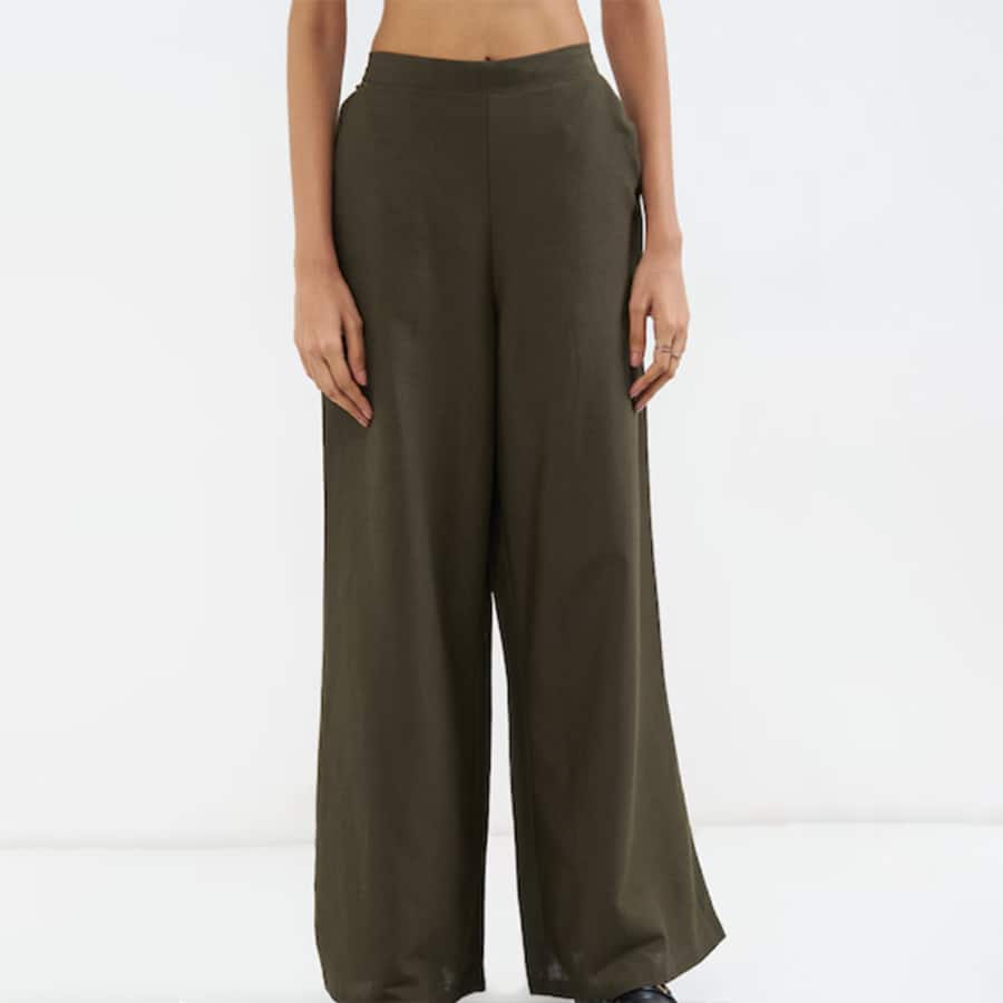 Olive Wide Leg Pant