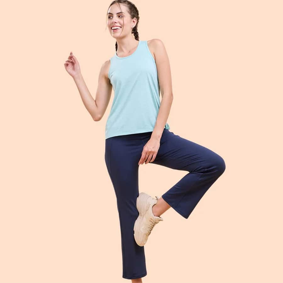 Enamor A402 Boot Cut Active Pant Dry Fit High Waist Workout Leggings