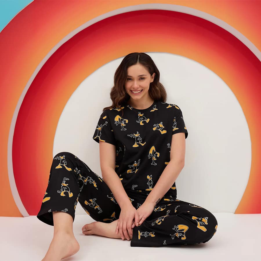 TruCottonTM Looney Tunes Daffy Duck Pyjama Set