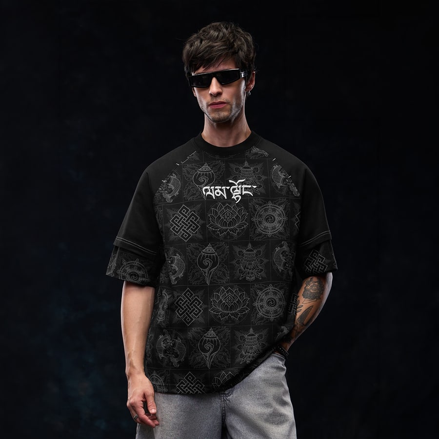 Tibetan Tales: Good Luck super oversized tshirt