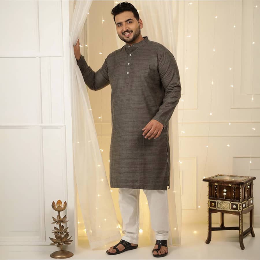 Smoky Silk Kurta Set