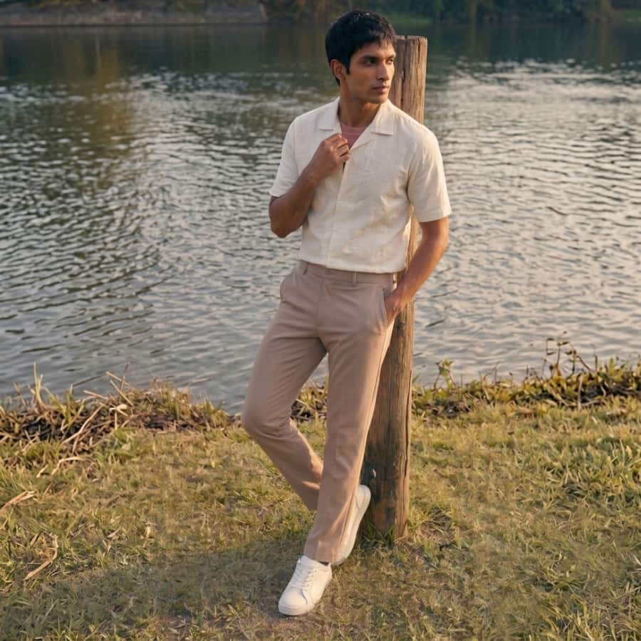 Terranova Khaki Relaxed Fit Stretch Chinos