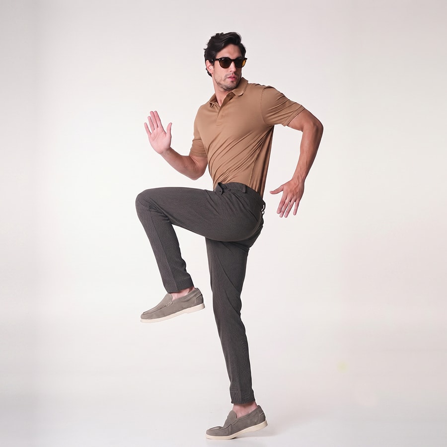 Malai Pants Dark Grey Soft-touch Slim Fit Power Stretch Pants