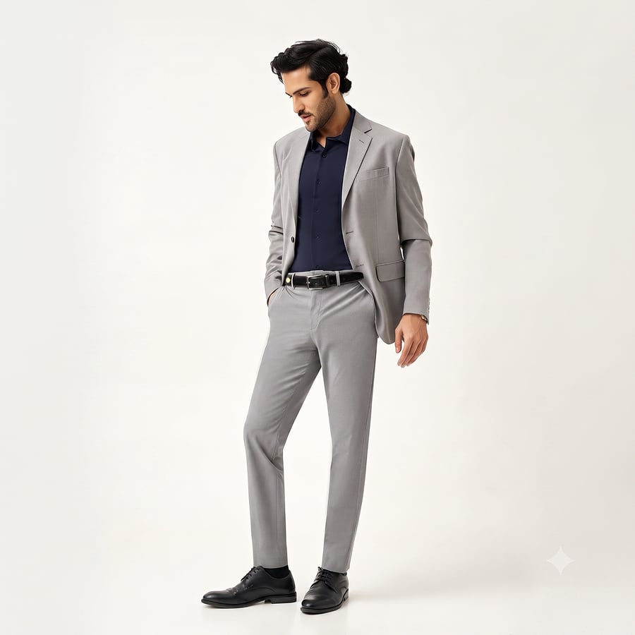 Mineral Grey Stretch Pants