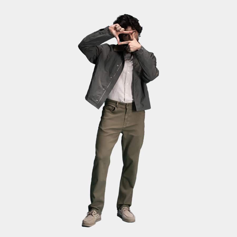 Eucalyptus Olive Relaxed Fit Jeans