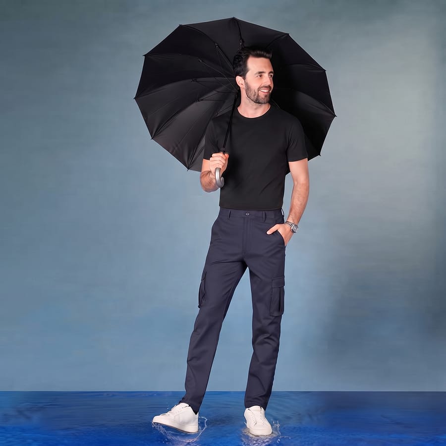 Navy All Weather Cargo Stretch Pants