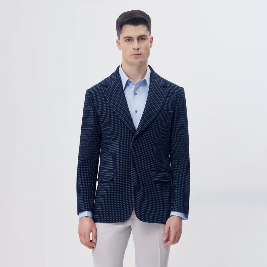 Navy Cipher Blazer