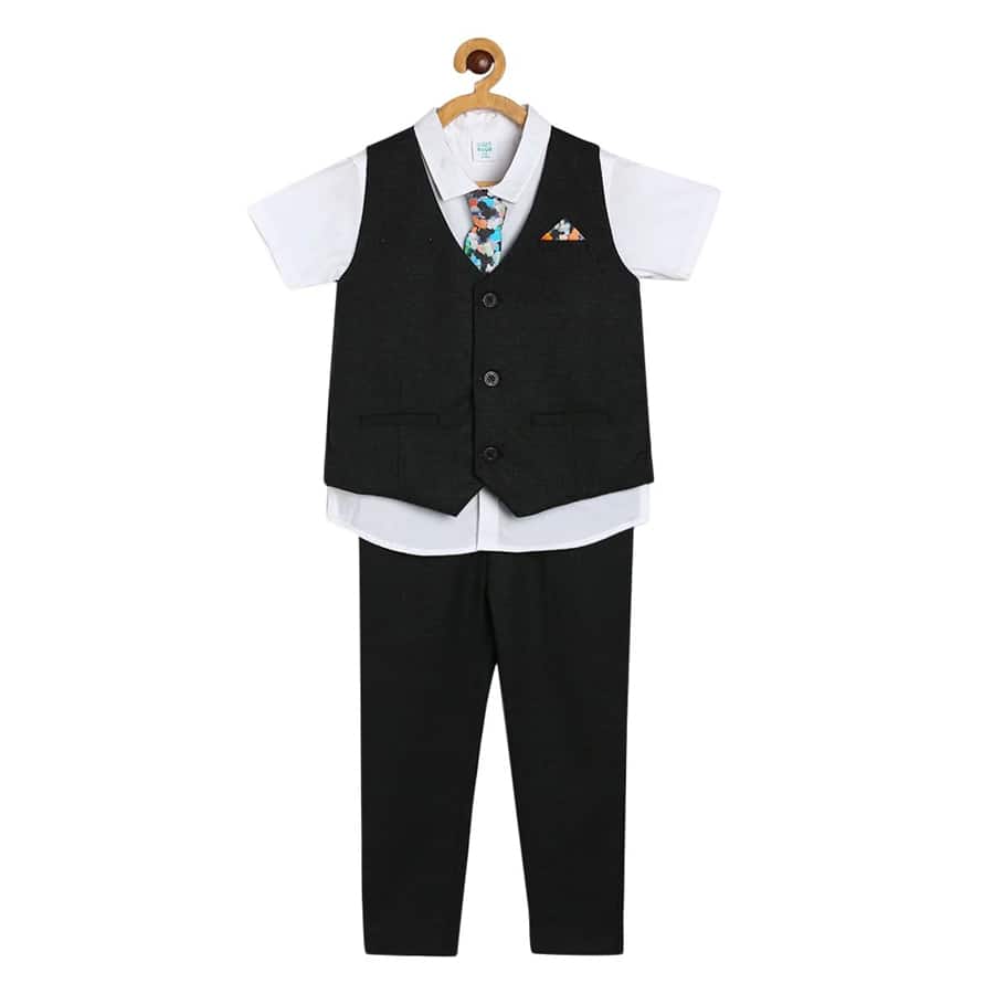 Boys Black Coordinate Set