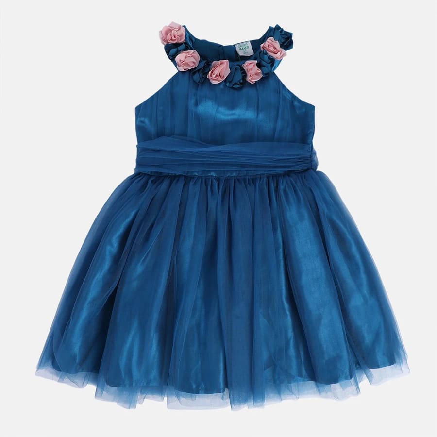 Girls Green Pack Of 1 Dress