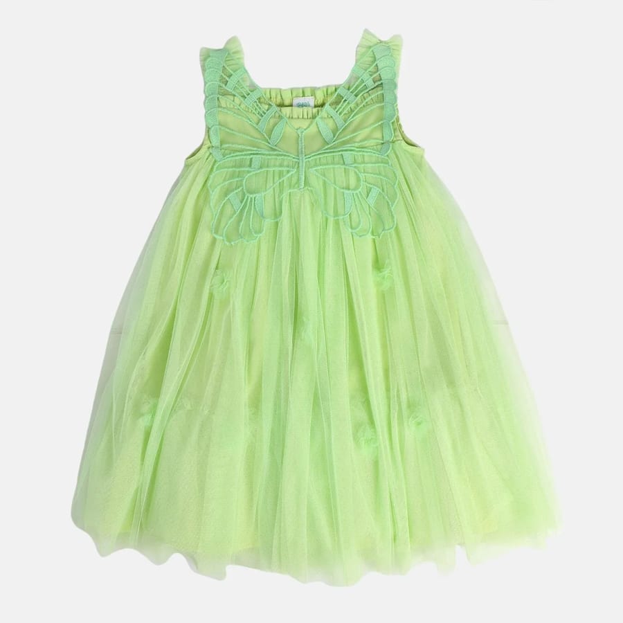 Girls Green Pack Of 1 Dress