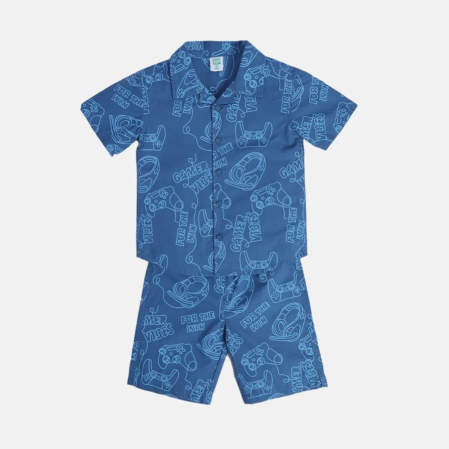 Boys Green Lounge Wear