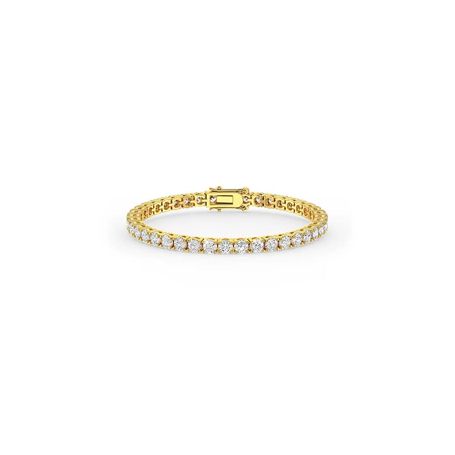 Brilliant Round Shaped Solitaire Tennis Bracelet