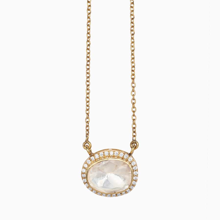 MOISSANITE POLKI NECKLACE