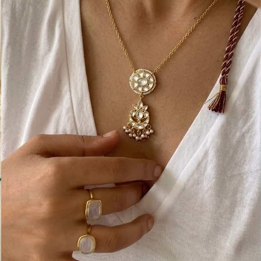 Chandrika Kundan Pendant Set