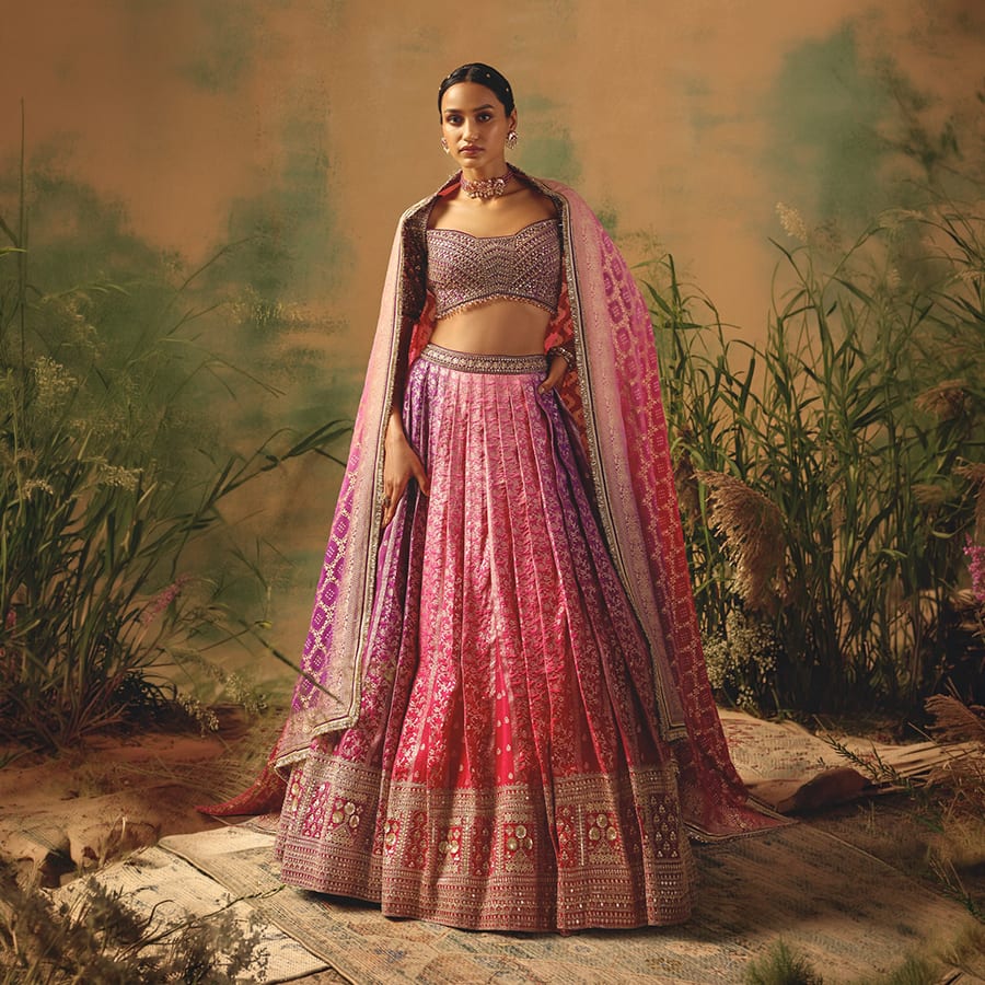 The Wildrose Lehenga