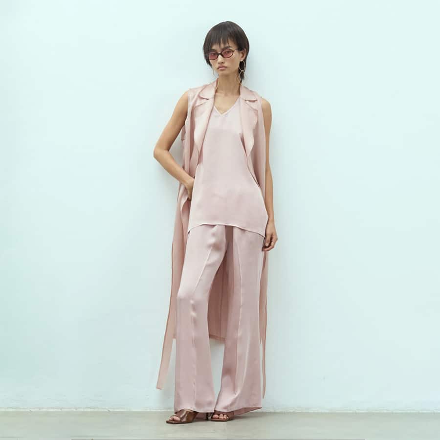 Nude rose zinnia set