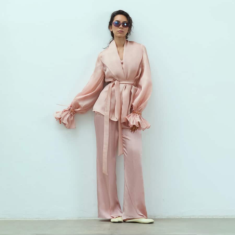Nude rose Peony set