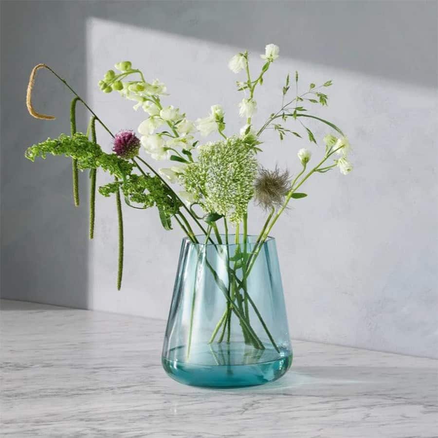 Lagoon Medium Glass Vase - Sea Green