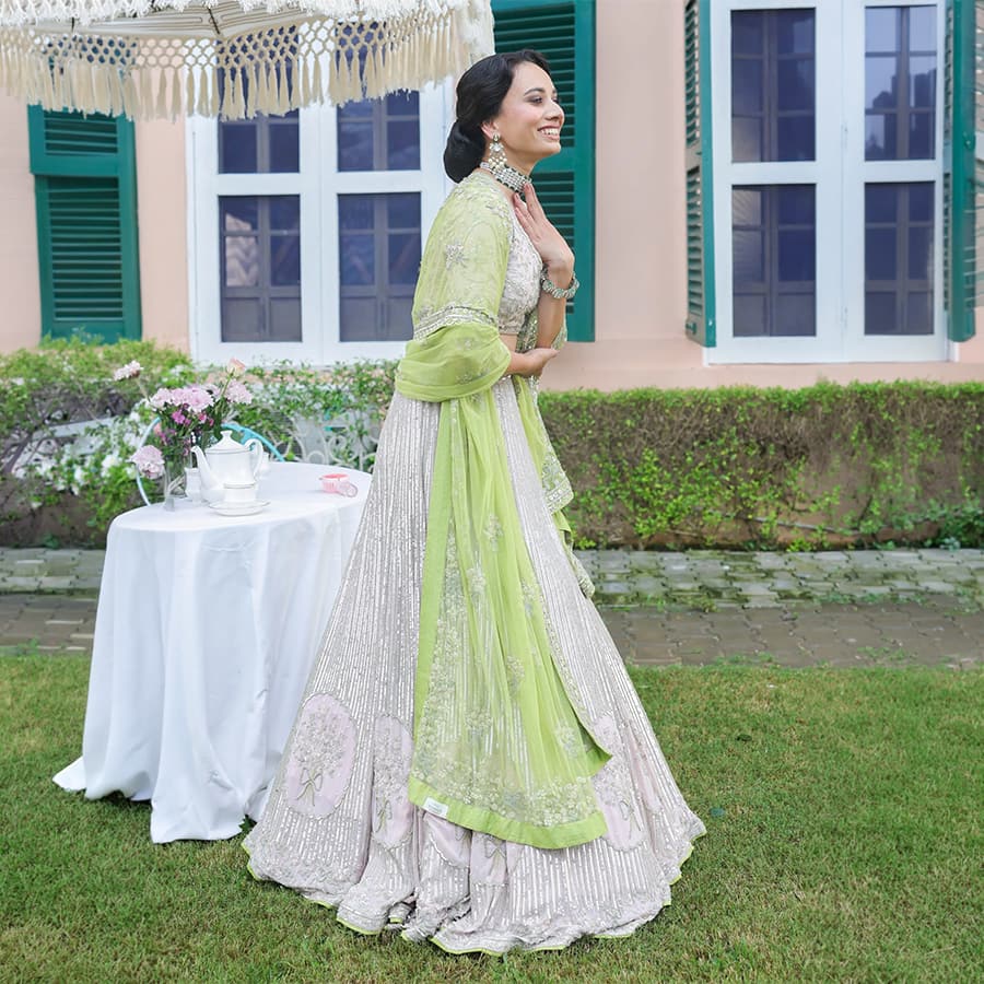 Bow Lehenga