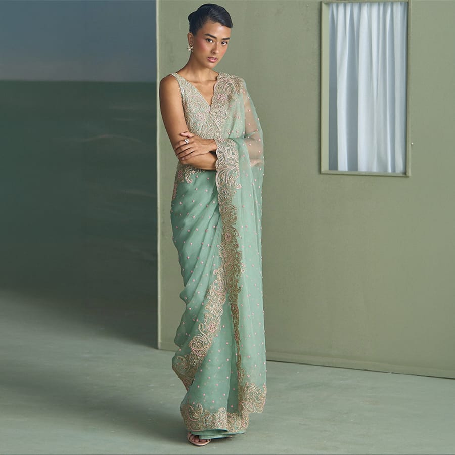 Vrinda Paisley Saree