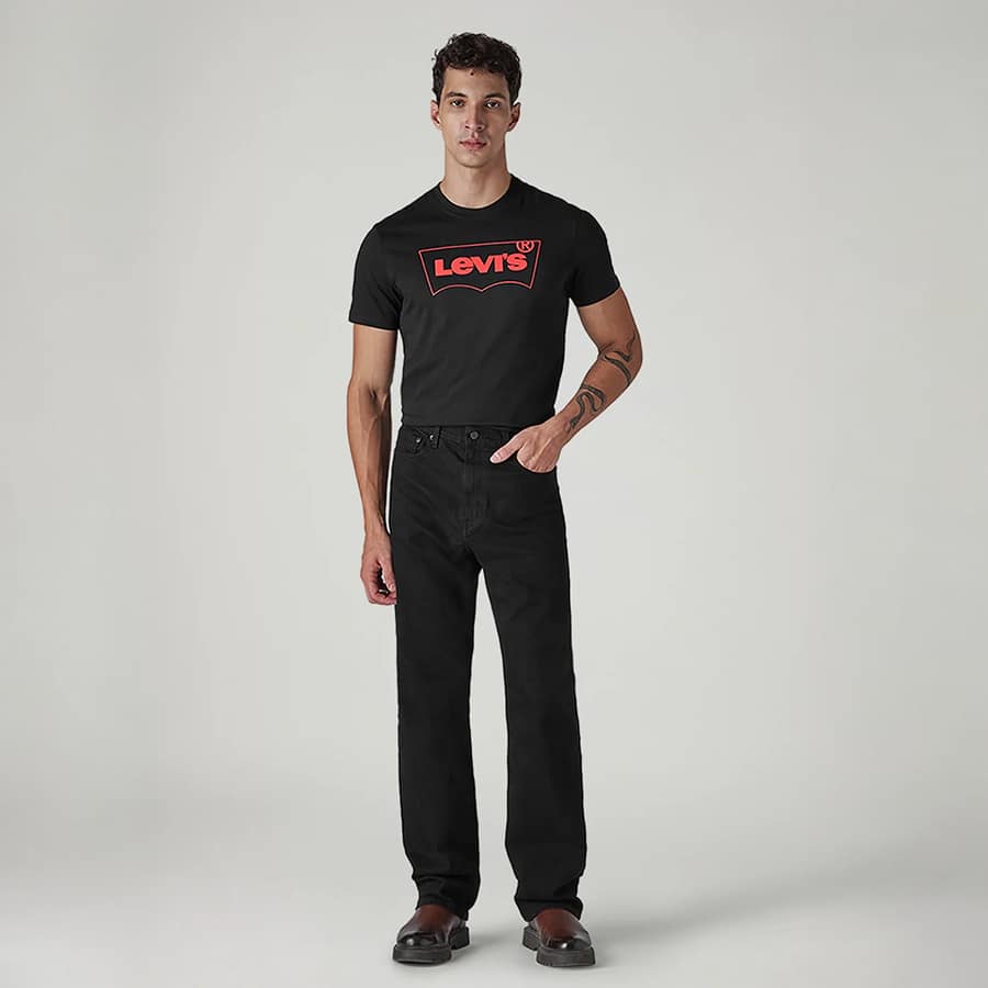 Men's 568 Mid Rise Loose Fit Cotton Stretch Blend Jeans