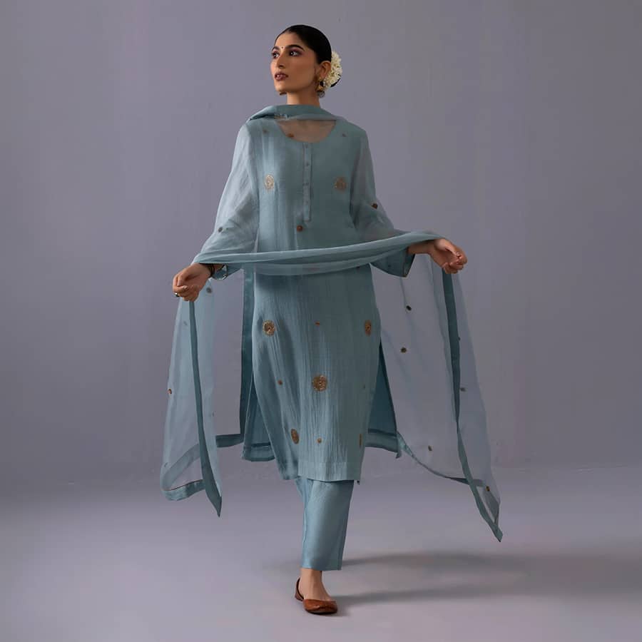 Malti Kurta Set Blue