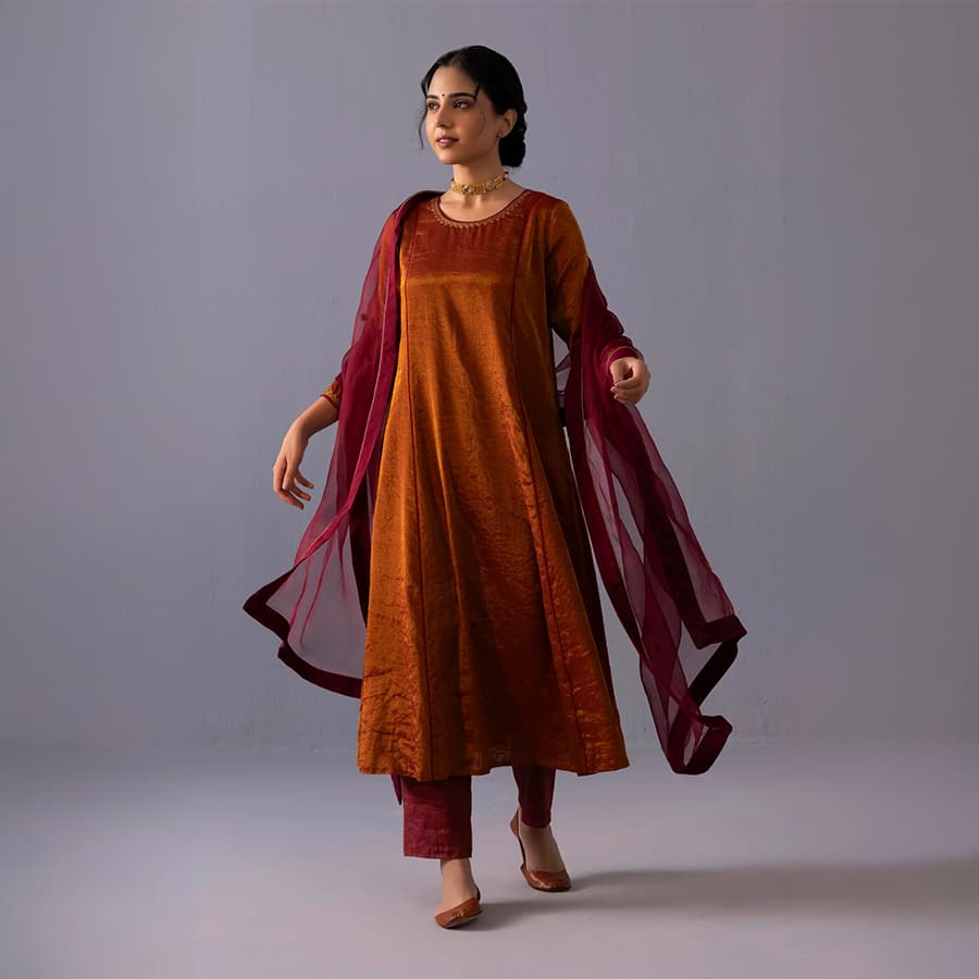 Himani Kurta Set Red