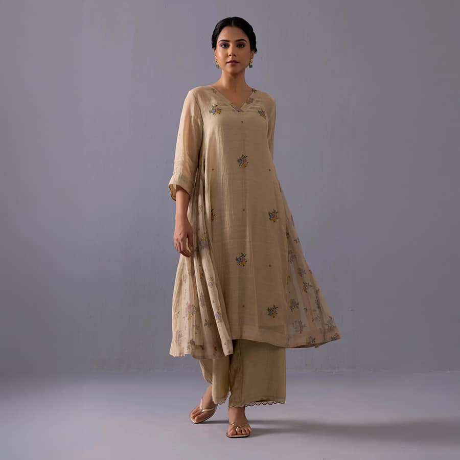 Sagarika Kurta Set Beige