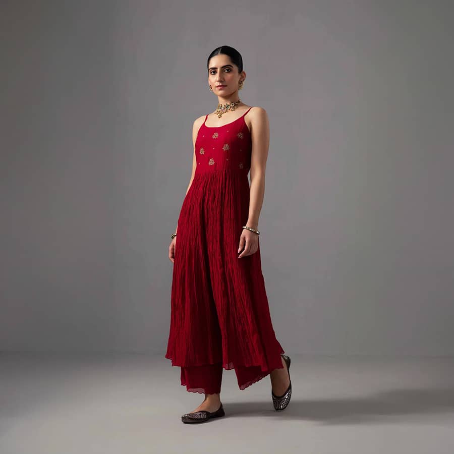 Roomani Ghera Set Red