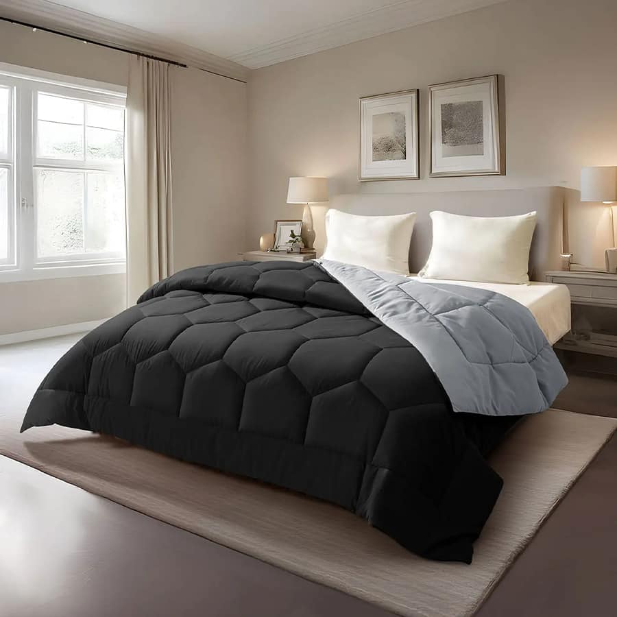 Vibgyor Microfiber Reversible Winter Quilt - 500 GSM