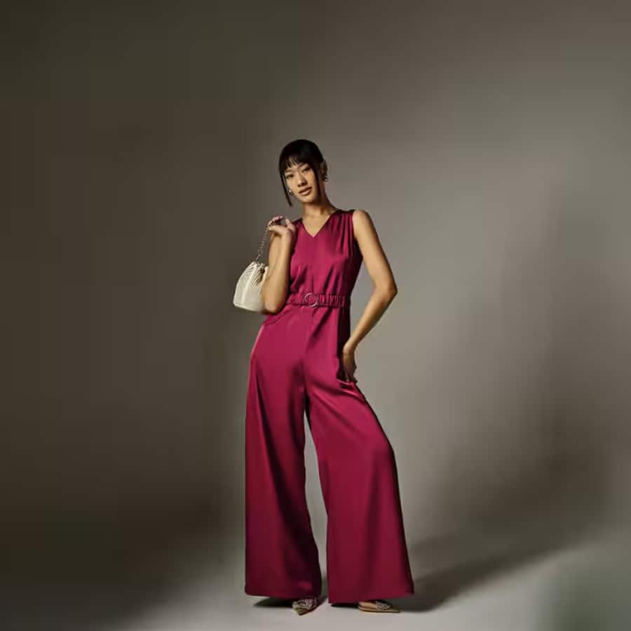 Penelope Wine Jumpsuit