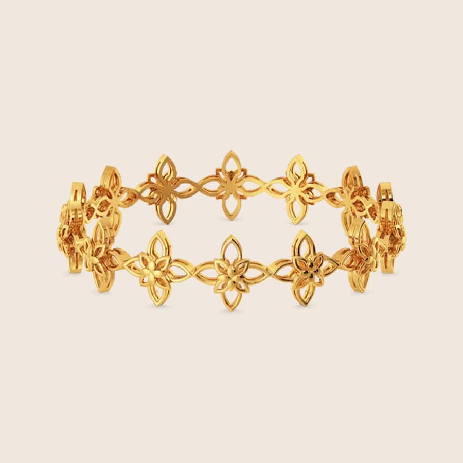 Bloom Glow Gold Bangles