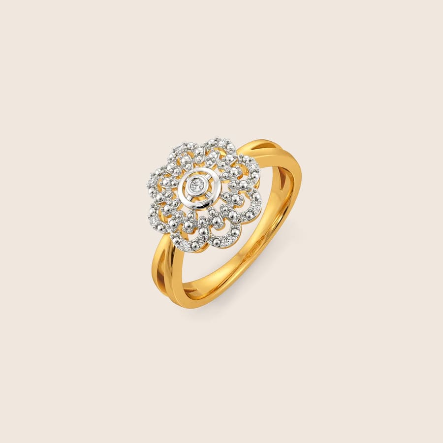 Crochet Charm Diamond Rings