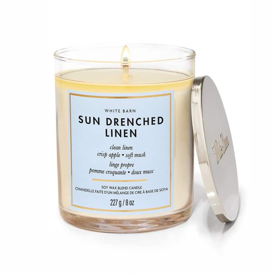 Sun-Drenched Linen Single Wick Candle