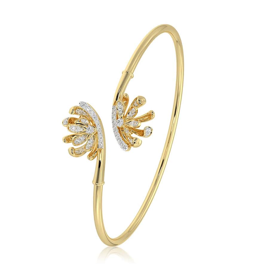 Modern 14Kt Yellow Gold Flexi Bracelet